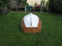 Clinker built 10 foot punt